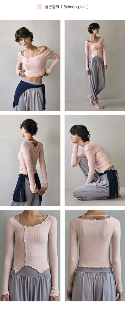 Deviwear Waven Frill Long Sleeve (T0112) - 6 colors