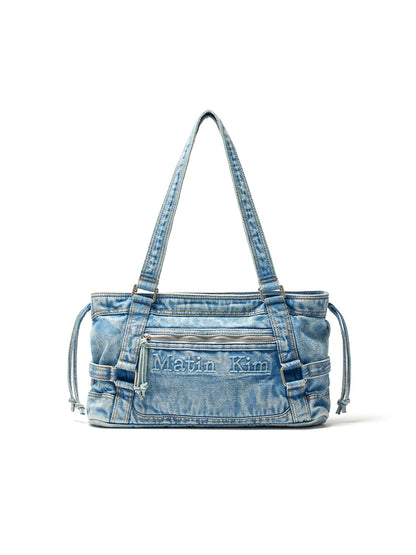Matin Washed Denim Square Bag - 2 colors