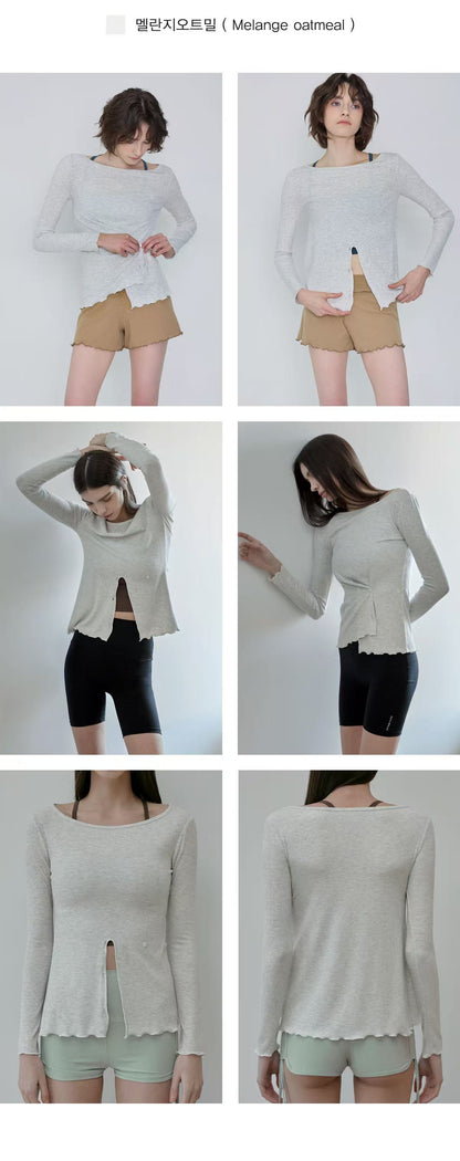 Deviwear Double Button Wrap Long Sleeve (T0124) - 6 colors