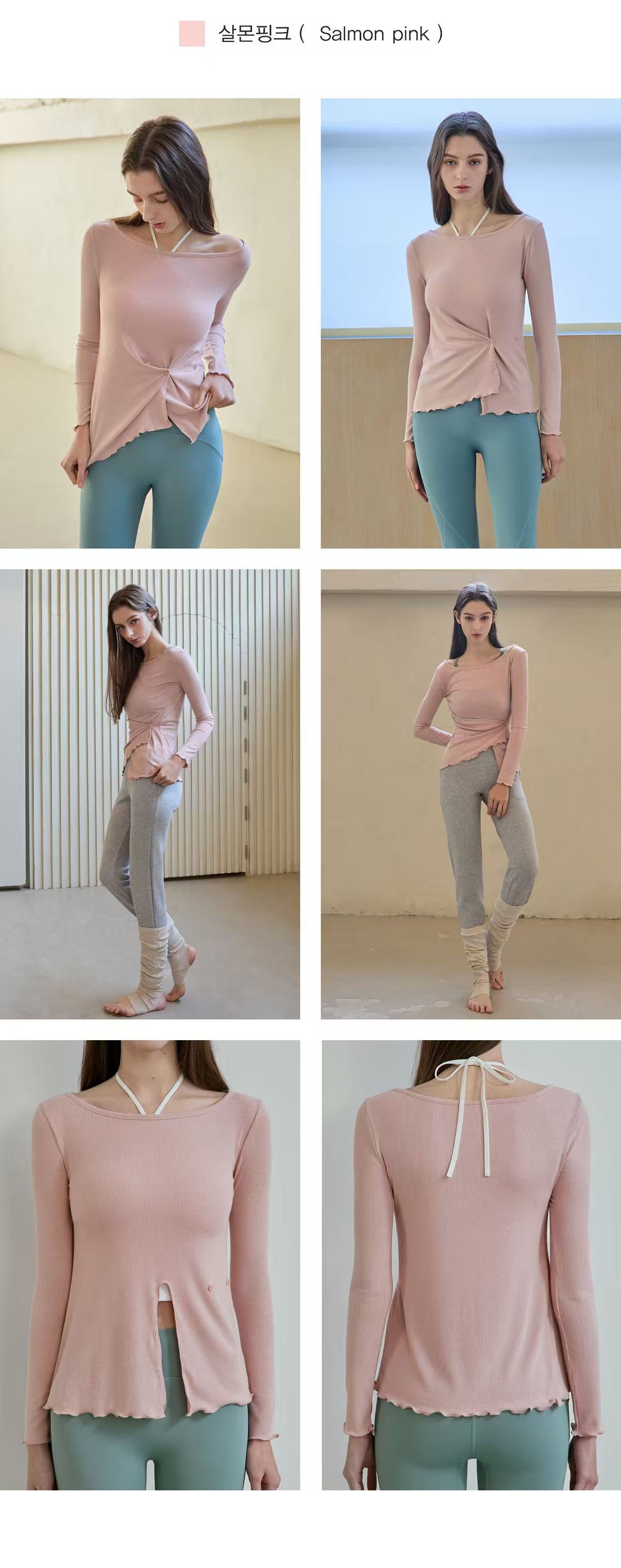 Deviwear Double Button Wrap Long Sleeve (T0124) - 6 colors