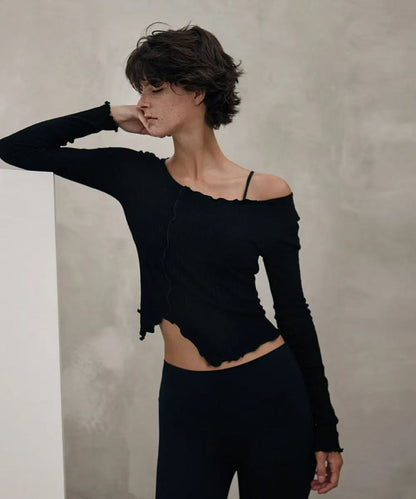 Deviwear Waven Frill Long Sleeve (T0112) - 6 colors