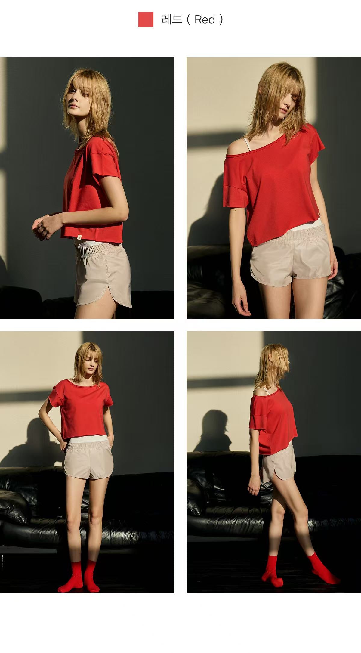 Deviwear One Shoulder Loose-fit Tee (T0145) - 8 colors