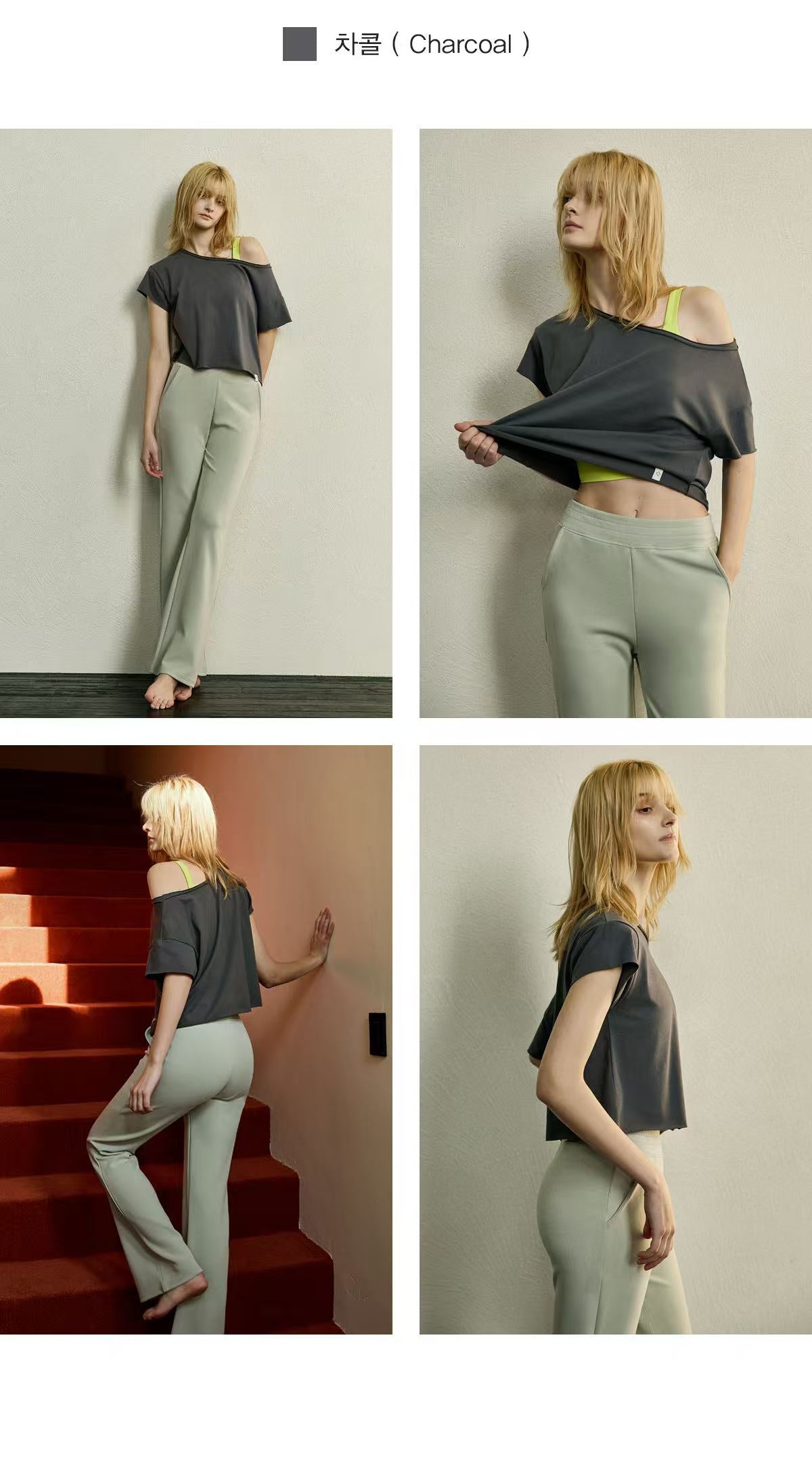 Deviwear One Shoulder Loose-fit Tee (T0145) - 8 colors