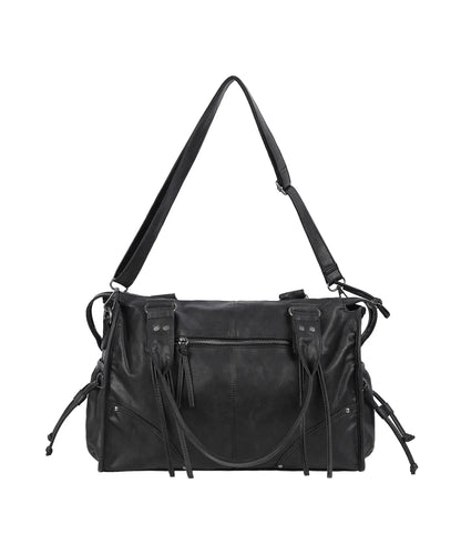 Fancy Club Belted Washing Leather Bag - 5 colors