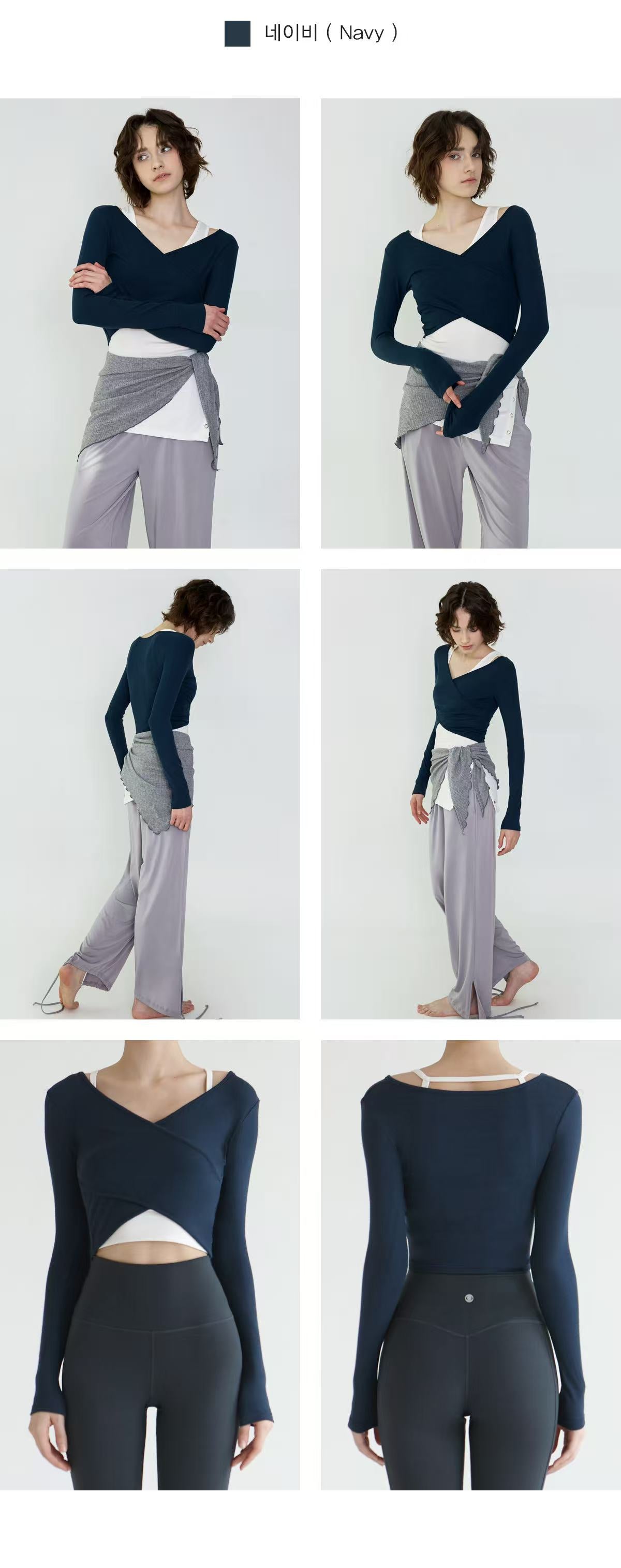 Deviwear Curved Wrap Crop Tee (T0041) - 10 colors