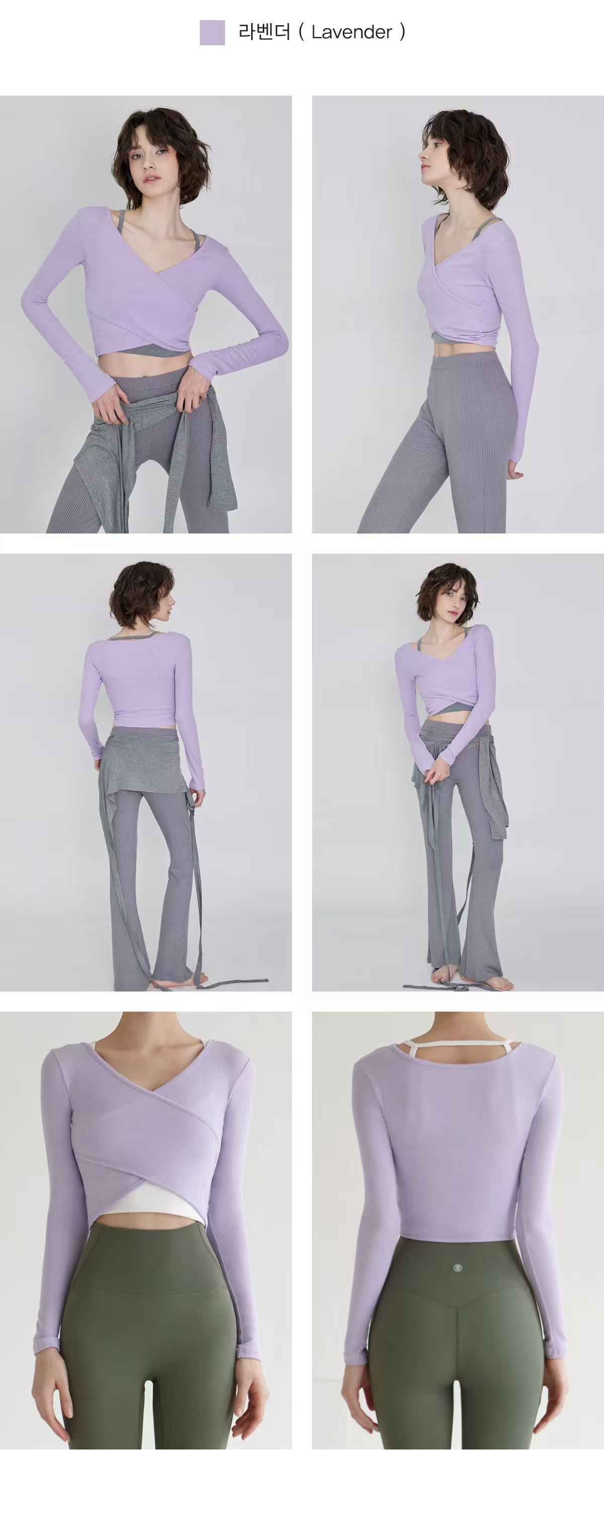Deviwear Curved Wrap Crop Tee (T0041) - 10 colors