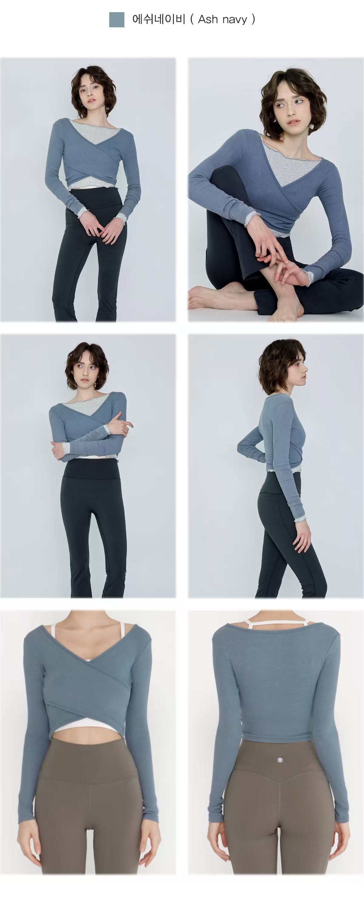 Deviwear Curved Wrap Crop Tee (T0041) - 10 colors