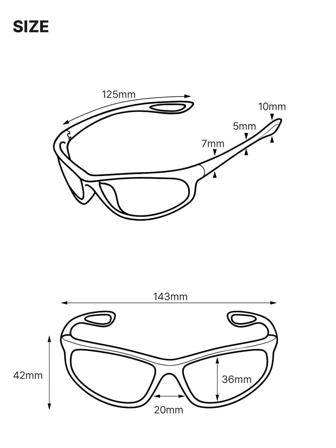 rnrn Eye Scope Running Sunglasses - Translucent grey