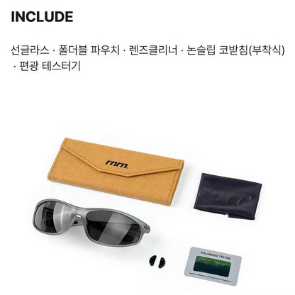 rnrn Eye Scope Running Sunglasses - Translucent grey