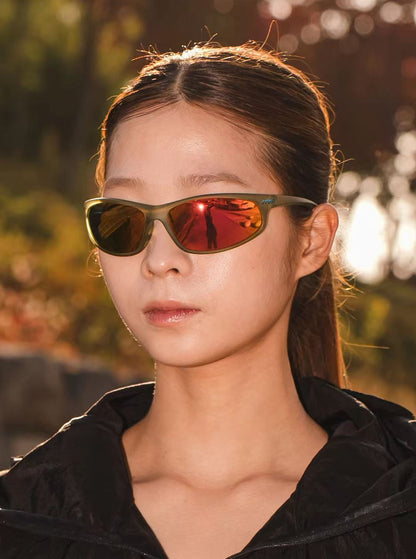 rnrn Eye Scope Running Sunglasses - Translucent green