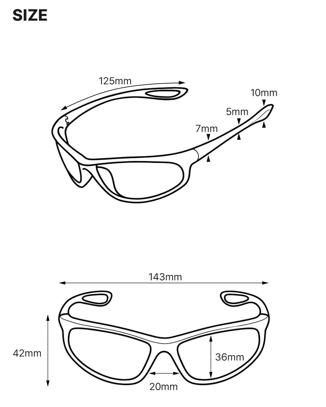 rnrn Eye Scope Running Sunglasses - black