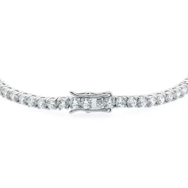 LLOYD White Timeless 3mm Tennis Bracelet (Brass)