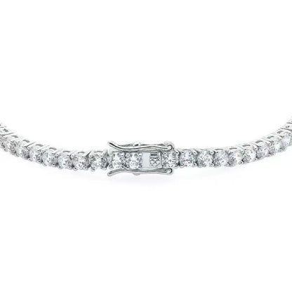 LLOYD White Timeless 3mm Tennis Bracelet (Brass)