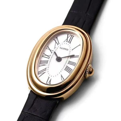 LLOYD Awesome Oval Watch - black croc