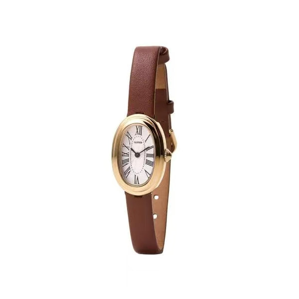 LLOYD Awesome Oval Watch - brown solid