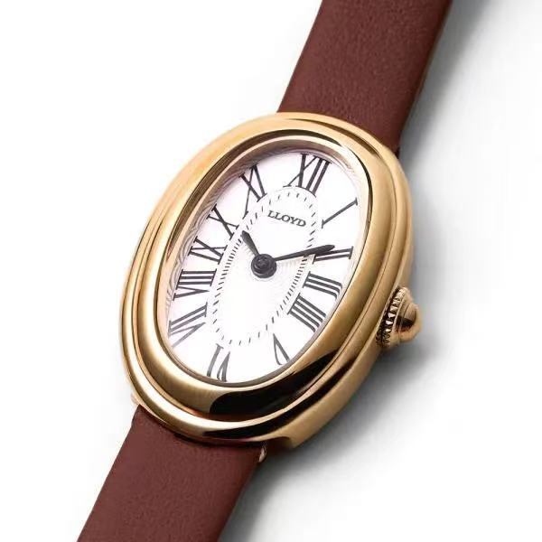 LLOYD Awesome Oval Watch - brown solid