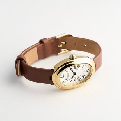 LLOYD Awesome Oval Watch - brown solid