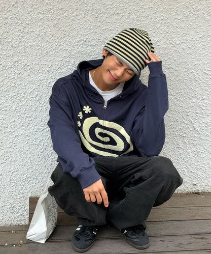 AMOU Molly Hoodie Zip Up - 3 colors