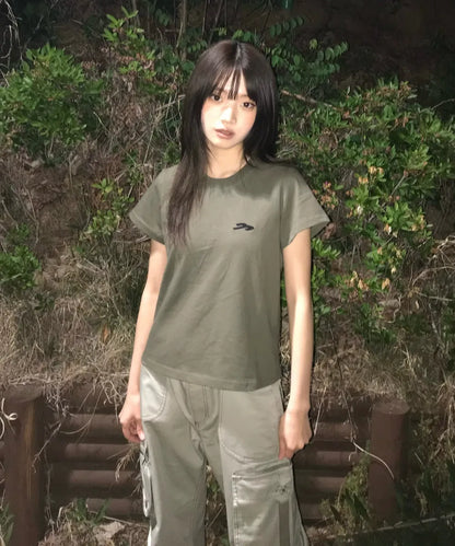 tansanmagnesium Horn Applique T-shirt - 9 colors