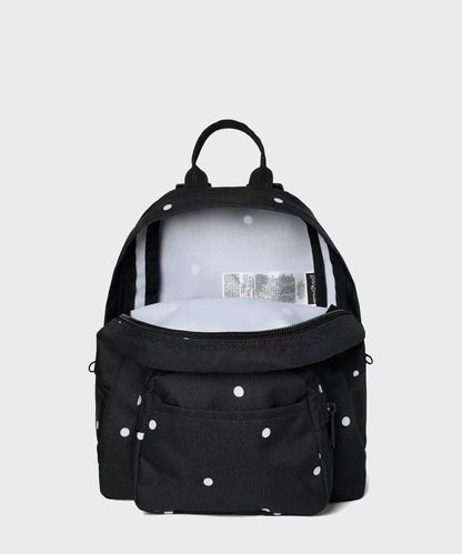 Jansport Half Pint Mini Backpack Polka Dot Black