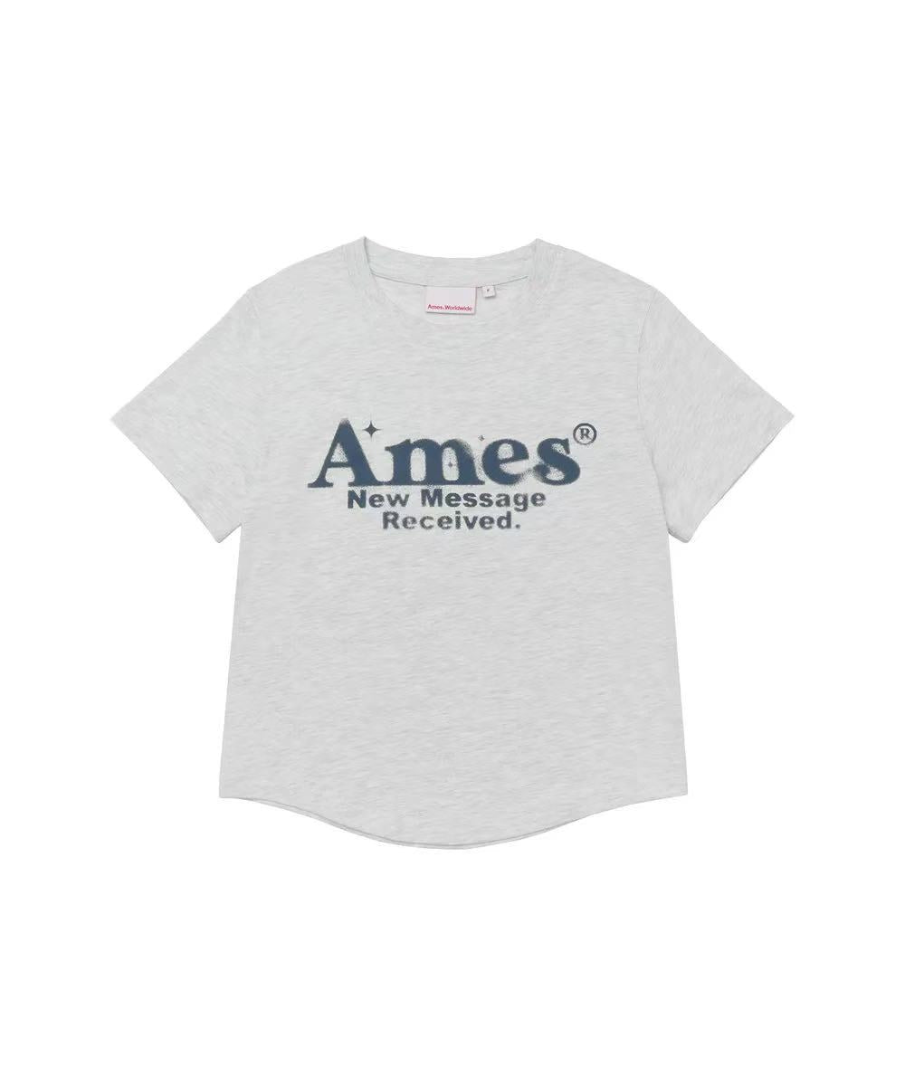 Ames Worldwide Round Hem Crop Tee - 7 colors