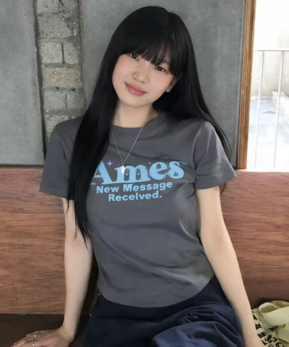 Ames Worldwide Round Hem Crop Tee - 7 colors