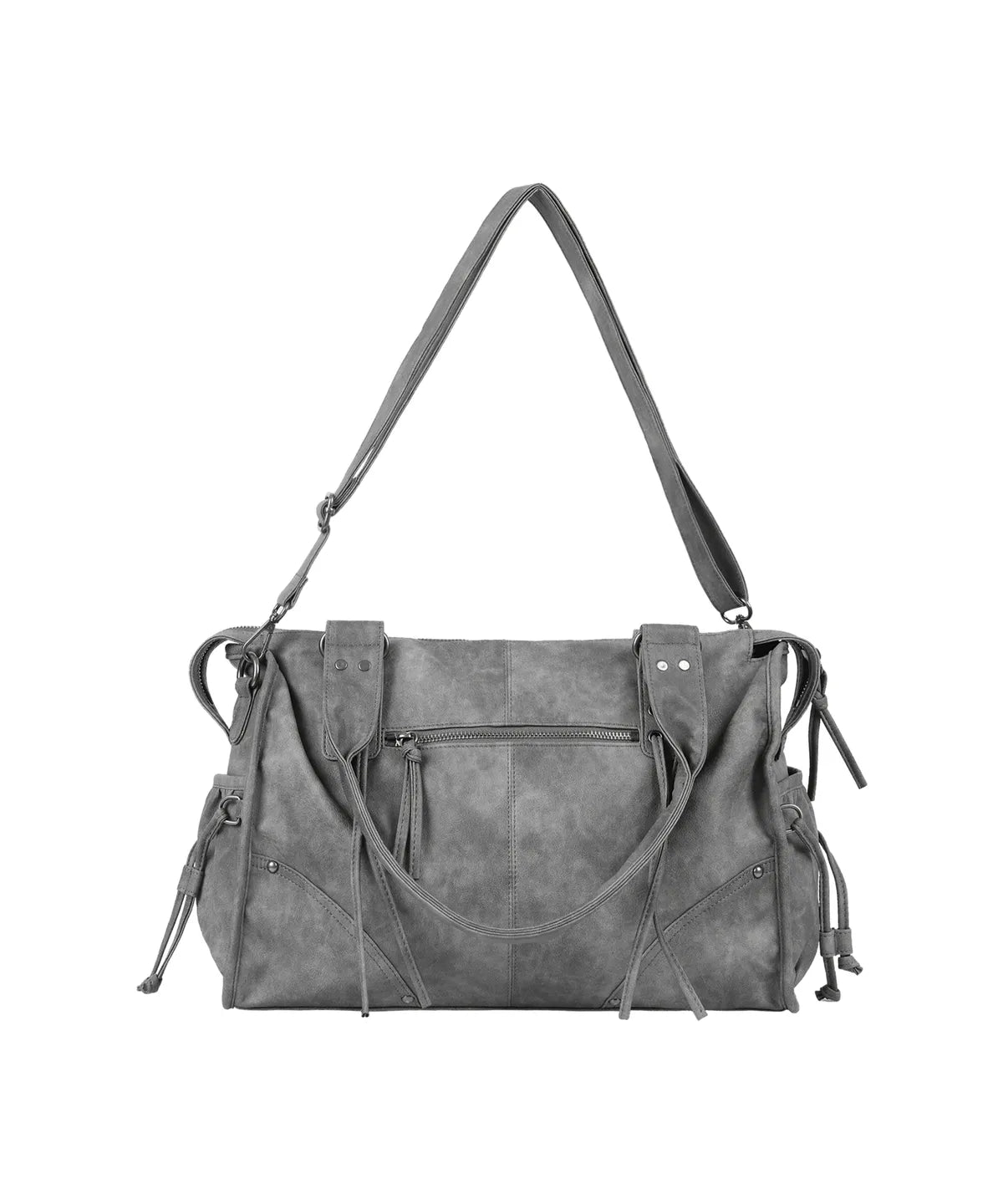 Fancy Club Belted Washing Leather Bag - 5 colors