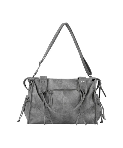 Fancy Club Belted Washing Leather Bag - 5 colors