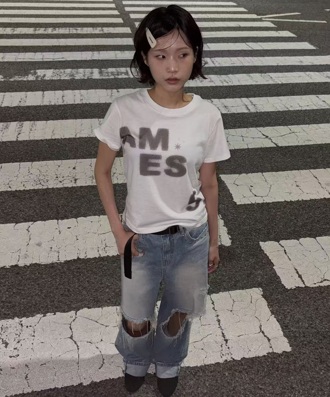 Ames Worldwide Spray 52 Typo Tee - 3 colors