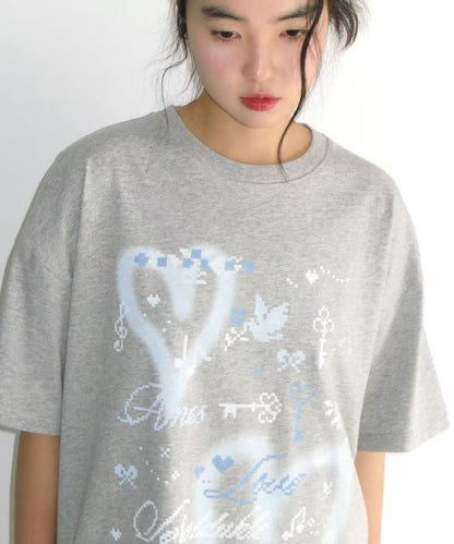Ames Worldwide Heart Pixel Art Tee - 3 colors