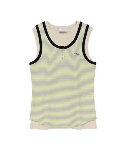 Ames Worldwide Layered Button Sleeveless - 3 colors