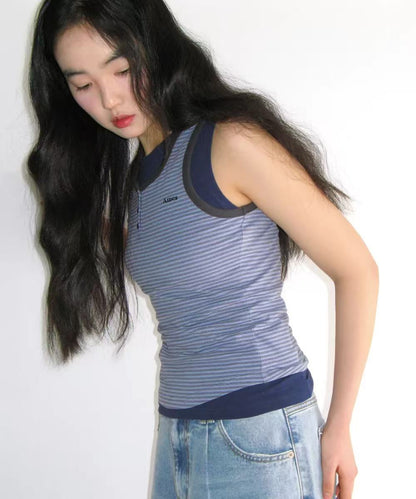 Ames Worldwide Layered Button Sleeveless - 3 colors
