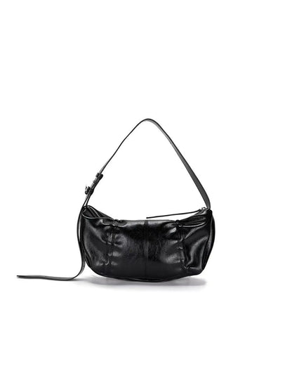 Matin Kim Half Shirring Ribbon Round Bag - 2 colors