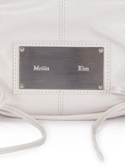 Matin Kim Half Shirring Ribbon Round Bag - 2 colors