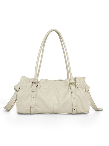 Matin Kim Shirring Tie Buckle Shoulder Bag - 2 colors