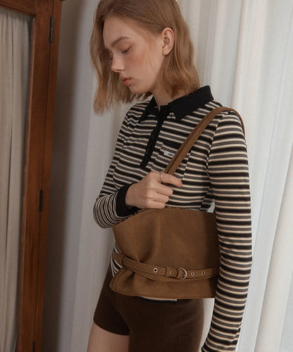 Leterie Mellow Reversible Belt Tote Bag - 8 colors