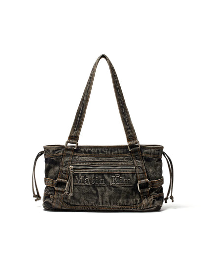 Matin Washed Denim Square Bag - 2 colors