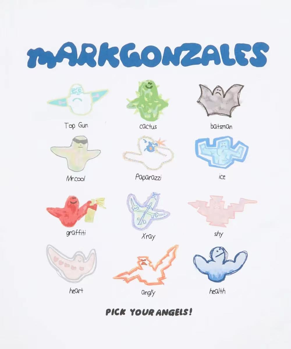 Mark Gonzales Angel Character T-shirt - 3 colors