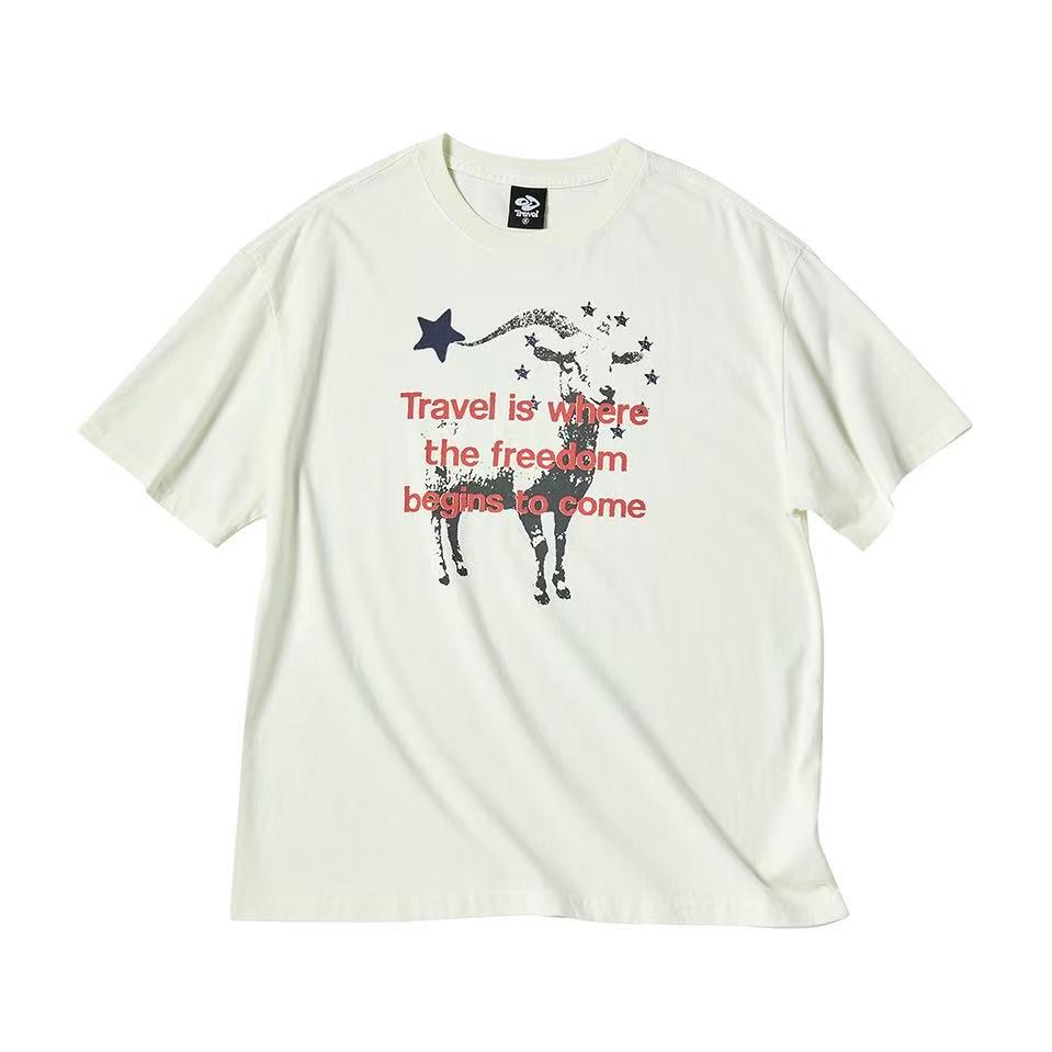 Travel Freedom Pigment Overfit Tee - 3 colors