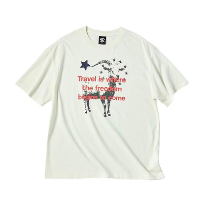 Travel Freedom Pigment Overfit Tee - 3 colors