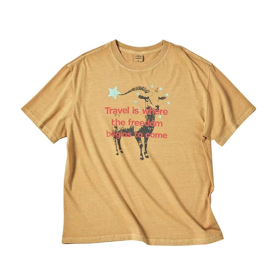 Travel Freedom Pigment Overfit Tee - 3 colors