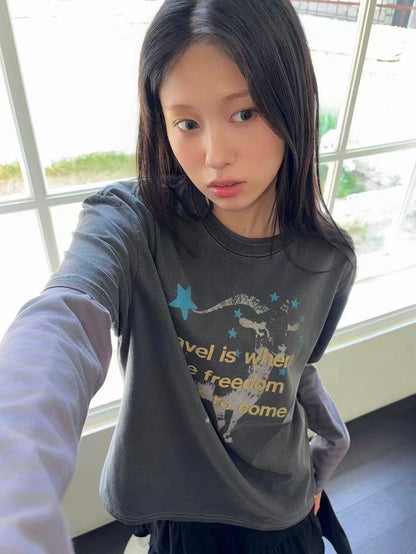 Travel Freedom Pigment Overfit Tee - 3 colors
