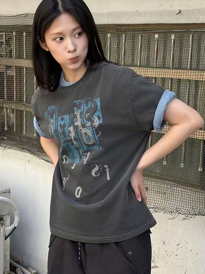 Travel Crumble Pigment Overfit Tee - 3 colors