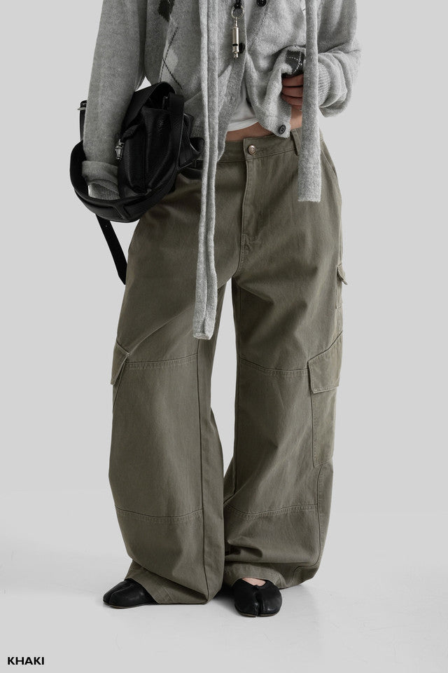 AUTUMN Off Washing Cargo Pants - 3 colors
