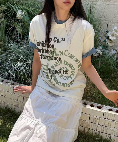 Travel Helix Pigment Overfit Tee - 2 colors