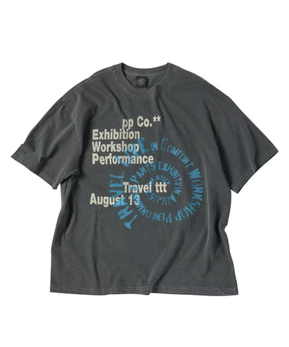 Travel Helix Pigment Overfit Tee - 2 colors
