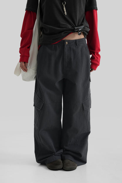 AUTUMN Off Washing Cargo Pants - 3 colors