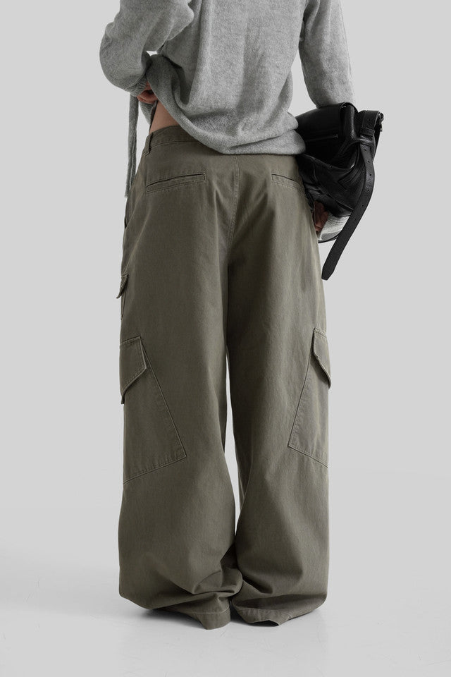 AUTUMN Off Washing Cargo Pants - 3 colors