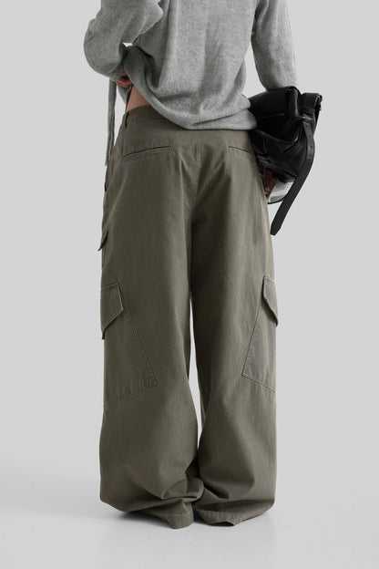 AUTUMN Off Washing Cargo Pants - 3 colors