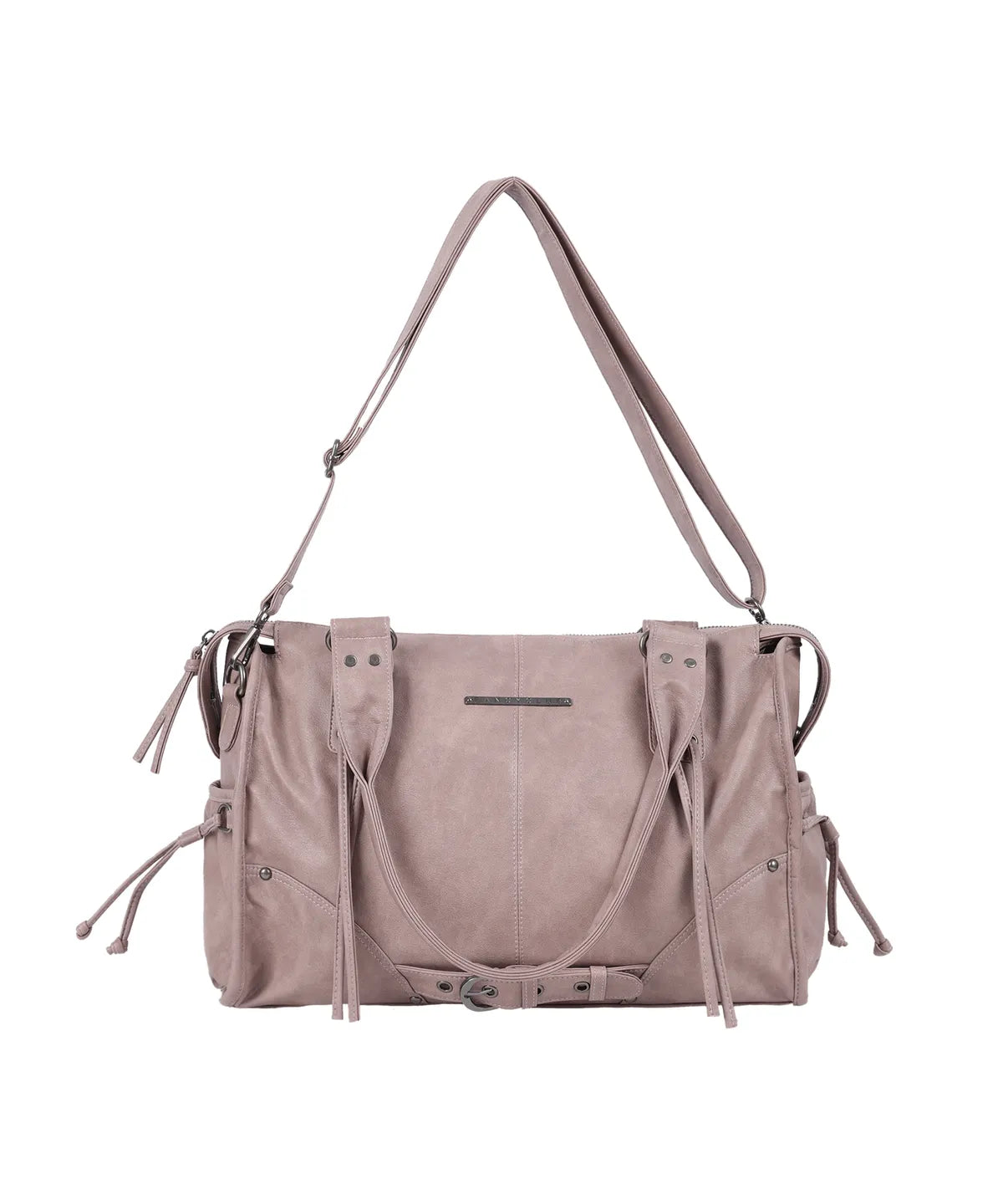 Fancy Club Belted Washing Leather Bag - 5 colors